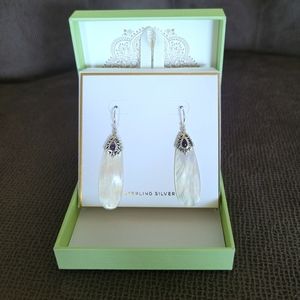 Annika Witt Teardrop💧 Shaped Mother of Pearl Earrings - NIB